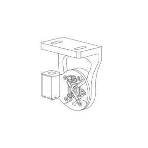 Conjunto soporte manivela con guía