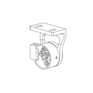 Conjunto soporte motor cabeza oculta con guía