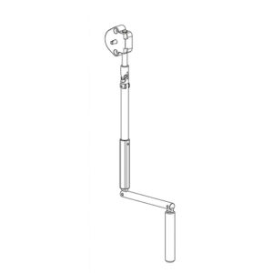 Kit manivela montada con gancho hasta 160cm Arion
